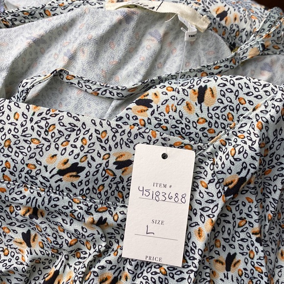 new Anthropologie FLOREAT PRINTED CAMISOLE cami top size L new nwt - Picture 7 of 7